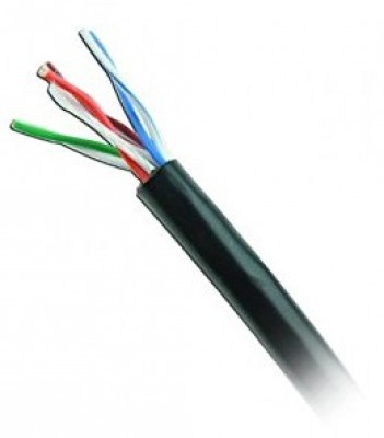 Cable UTP WAM CAT5e-OUTDOOR-NEGRO - 305 m, Negro, CAT5e