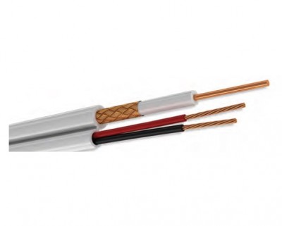 Cable Siames RG-63 CONDUMEX 820080 - 305 m, Color blanco, 100  Cobre, Siames RG59 20 AWG + 2/18 AWG