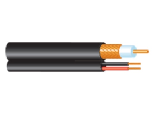 Cable Siames RG-64 CONDUMEX 820082 - 305 m, Color blanco, 100  Cobre, Siames RG59 20 AWG + 2/20 AWG