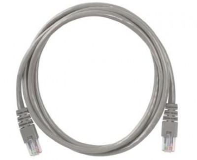 Cable de Parcheo CONDUNET - 2 m, RJ-45, RJ-45, Macho/Macho, Gris