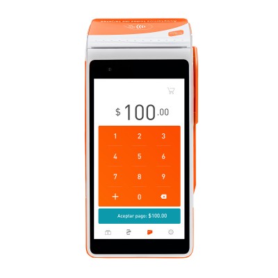 Dispositivo para Cobro con Tarjeta CLIP TOTAL - Naranja, 5.5 pulgadas, 1280 x 720 Pixeles, Touch
