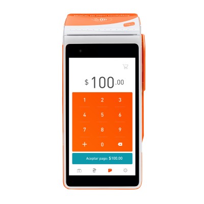 Dispositivo para Cobro con Tarjeta CLIP TOTAL - Naranja, 5.5 pulgadas, 1280 x 720 Pixeles, Touch