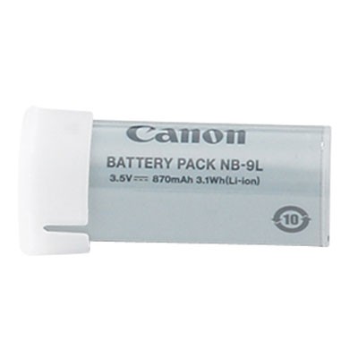 Batería CANON NB-9L - iones de litio, 870 mAh, Gris