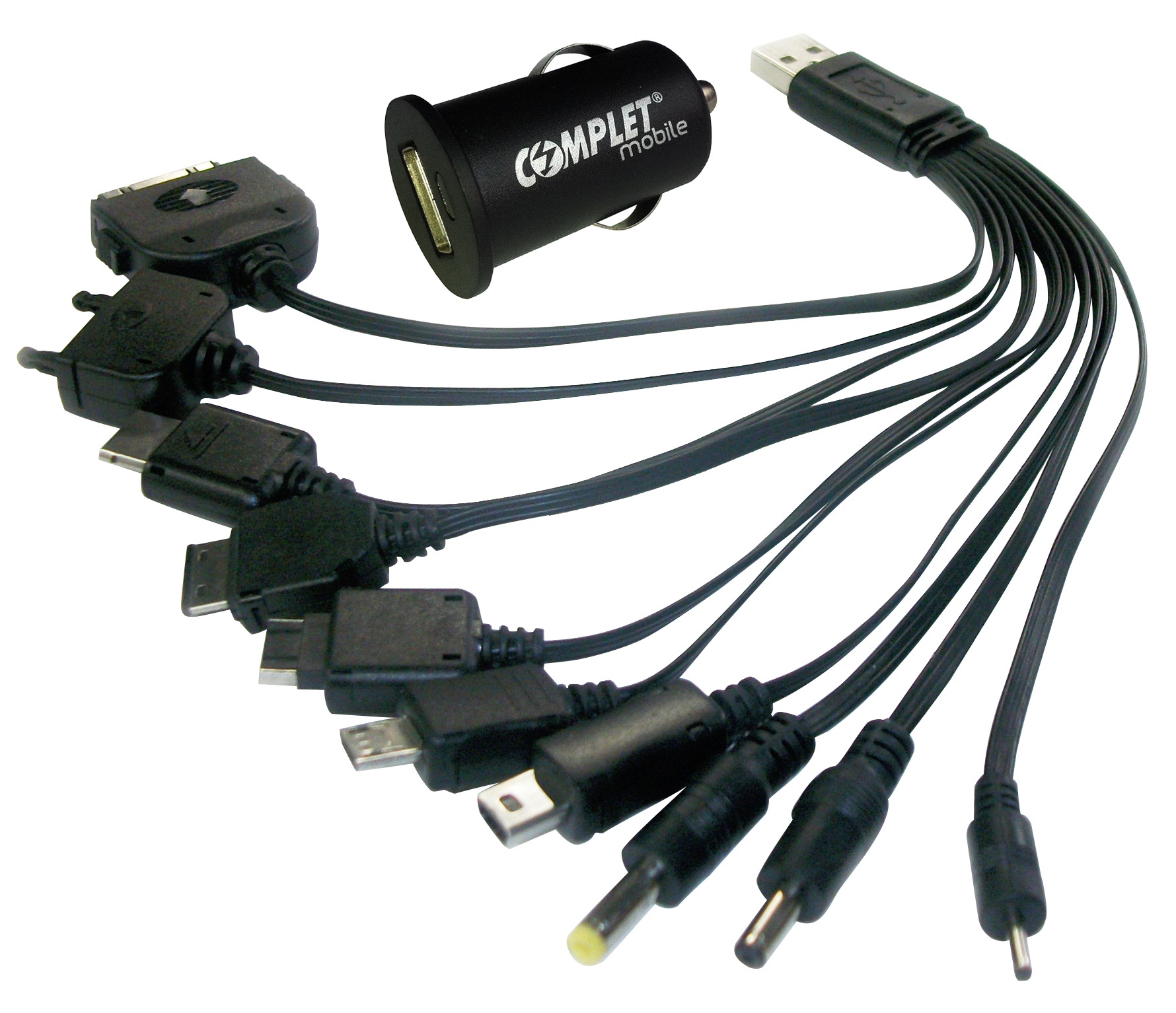 Cargador COMPLET - Auto, Encendedor de cigarrillos, Negro, 5 V