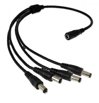 Conector tipo Pulpo de 4 CH Dahua Technology PW-PXO-4 - Negro