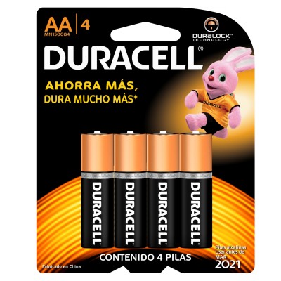 Pilas Alcalinas Duracell 80281571 - Duralock Power Preserve, 4 pieza(s)
