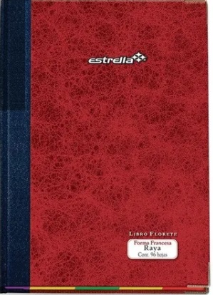 Libro Florete ESTRELLA 0097 96 Hojas Medidas 23.7 x 34.9 cm -