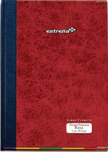 Libro Florete 96 Hojas Forma Francesa Estrella 0107 - 96 Hojas