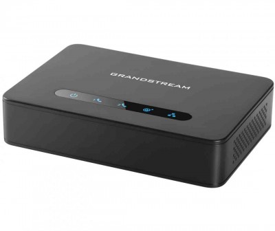 Adaptador para Teléfono Analógico Grandstream HT812 - Negro