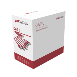 Bobina de cable UTP 305 m. - Cat6 (23 AWG) DS-1LN6U-G, Color Gris, PVC (CM), uso en Interior, 100  Cobre, Para aplicaciones de CCTV y Redes de datos