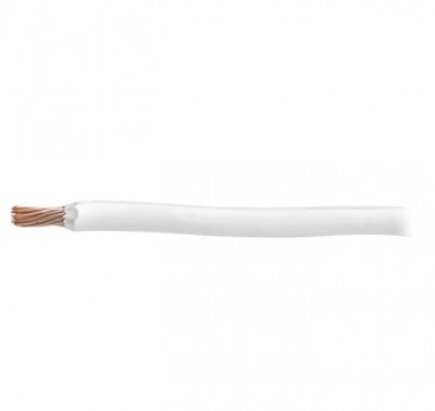 Cable 8 awg INDIANA SLY-296-WHT - 100 m, Color blanco, 8 awg, Cobre estañado