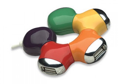 Hub USB MANHATTAN 161053 - USB 2.0, Varios, 4 puertos