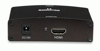 Convertidor VGA a HDMI MANHATTAN - VGA, Negro