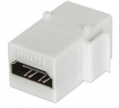 Jack - HDMI INTELLINET - HDMI, Hembra/hembra, Color blanco