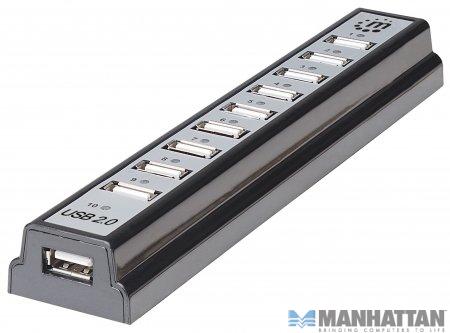 161572 HUB USB de Alta Velocidad de escritorio - 10 puertos, que proveen energía