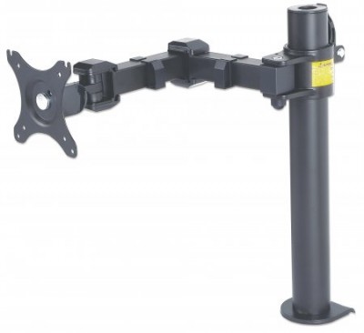 Soporte para monitor MANHATTAN 461092 - 10 kg, Negro, Monitor