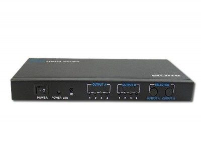 Video Splitter 4x2 MANHATTAN 207409 - Negro, HDMI
