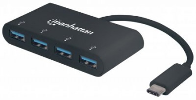 162746 Hub USB-C 3.2 Gen 1 USB-C macho a cuatro USB-A hembra - USB SuperSpeed a 5 Gbps