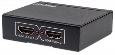 Video Splitter  MANHATTAN 207454 - Negro, HDMI