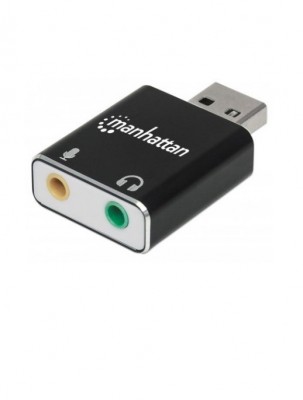 152754 Adaptador USB-A a Puertos de 3.5 mm para Entrada de Micrófono y Salida de Audio - Soporta sonido estereo 2.1