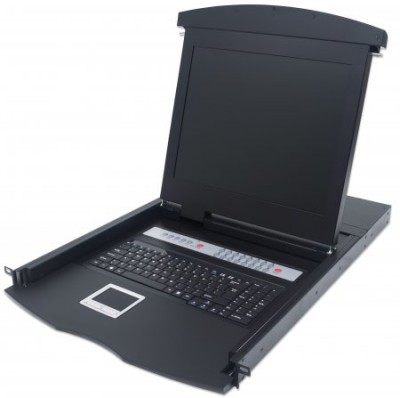 Consola LCD INTELLINET MUX KVM 16:1 PS2/USB LCD 17" - LCD