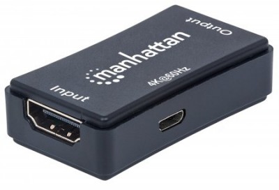 Extencion Video MANHATTAN 207621 - Negro, HDMI, HDMI, HDMI, Hembra/hembra