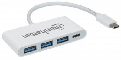 163552 HUB USB-C de 3 puertos USBA 3.2 Gen 1 con Power Delivery -