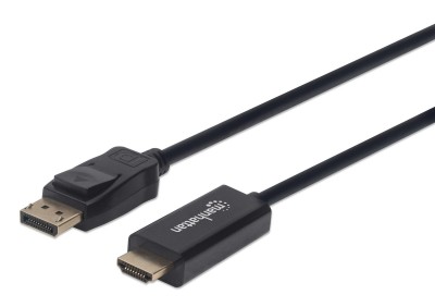 152662 Cable DisplayPort Macho a HDMI Macho - 1 m, negro resoluciones de video Full-HD hasta 1080p a 60Hz