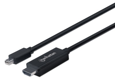 153232 Cable Mini Display Port Macho a HDMI Macho - 1080p, longitud 1.8 m, color negro