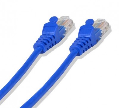 Cordón de Parcheo Cat. 5e - (24 AWG), 4.5 mts. (15ft) cableado estándar T-568B, AZUL