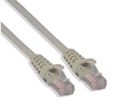 Cordón de Parcheo Cat. 5e - (24 AWG), 4.5 mts. (15ft) cableado estándar T-568B, GRIS