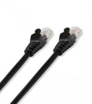 Cordón de Parcheo Cat. 5e - (24 AWG), 7.6 mts. (25ft) cableado estándar T-568B, NEGRO
