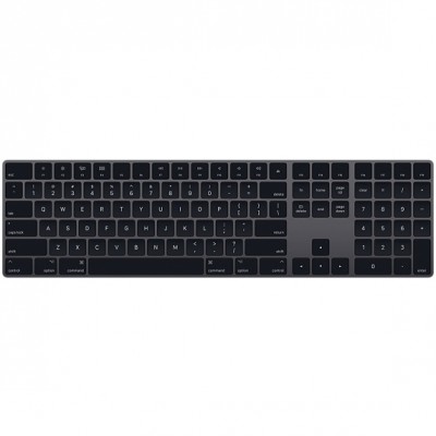 Teclado APPLE MRMH2LL/A - Bluetooth, QWERTY, Gris Espacial, Alámbrico/Inalámbrico