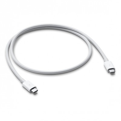 Thunderbolt 3 (USB?C) Cable (0.8 m) APPLE MQ4H2AM/A - Color blanco, Apple, 0.8 m, Cable Thunderbolt 3
