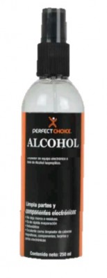 Limpiador de Alcohol PERFECT CHOICE - Negro-Transparente, Limpiador, Limpieza de equipos