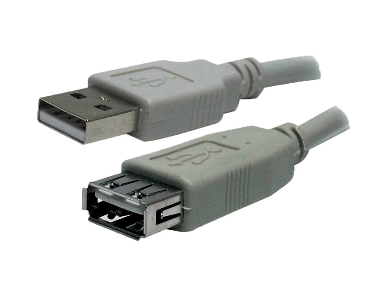 Cable extensión PERFECT CHOICE - 1, 8 m, USB A, USB A, Macho/hembra