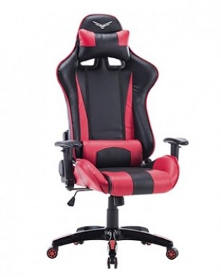 Silla Gaming Naceb Technology SNIPER - Gamer, Negro/Rojo, Piel Sintética