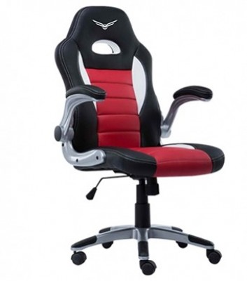 Silla Gaming Naceb Technology PILOT - Gamer, Negro/Rojo, Piel Sintética