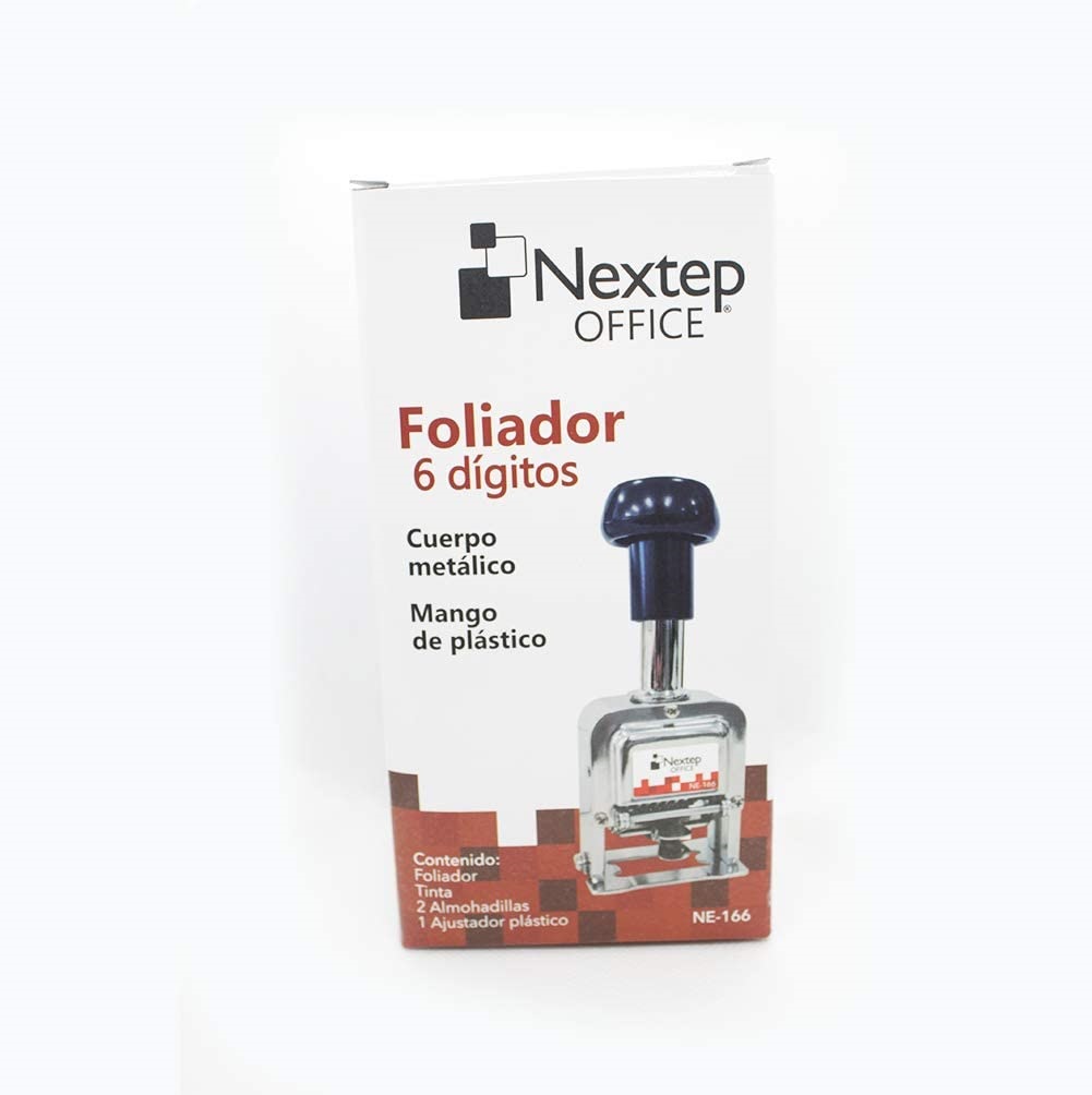 Foliador Nextep Acero 6 Dígitos  NE-166 -