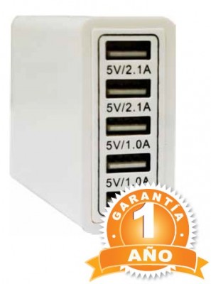 Cargador OVALTECH - USB, Color blanco, 5 V
