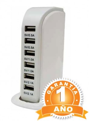 Cargador OVALTECH - USB, Color blanco