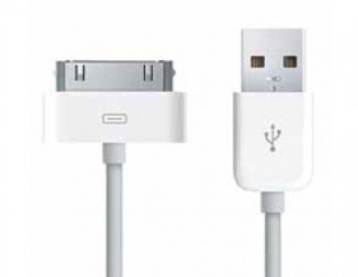 Cable cargador OVALTECH OT10016 - Color blanco, Apple, Cable cargador