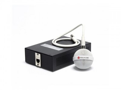 Micrófono de techo color blanco  POLYCOM 2200-23809-002 - Alámbrico, 0, 6 m, Negro, Blanco