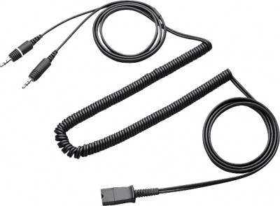 Cable conexión QD a 3.5mm PLANTRONICS 28959-01 - Negro