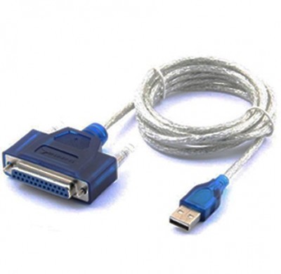 Convertidor de USB a paralelo BROBOTIX - USB, USB, Macho/hembra, Color blanco