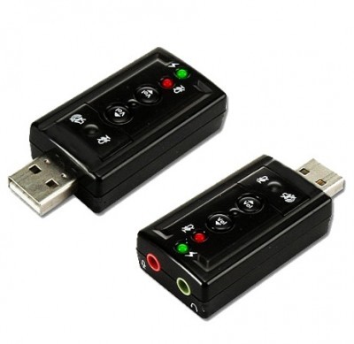 Convertidor USB a Audio BROBOTIX - USB, Negro