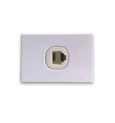 Inserto RJ11 para Tapas BROBOTIX 932500 - RJ11, Color blanco