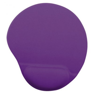 Mouse Pad - C/ Almohadilla Tipo Gel, MORADO, Antiderrapante, Monótono, 24.5*21.5*0.2 Cms, BROBOTIX  500074M