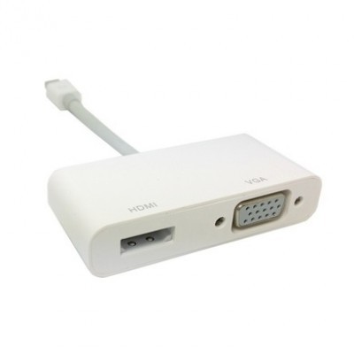 Adaptador Mini DP de Audio/Video BROBOTIX - Mini DisplayPort, Color blanco