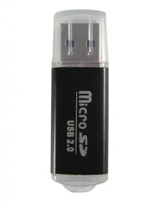 Lector MicroSD BROBOTIX 345673N - Negro, USB 2.0